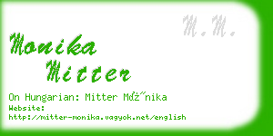 monika mitter business card
